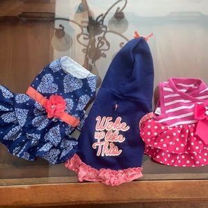3 piece XXS dog clothing